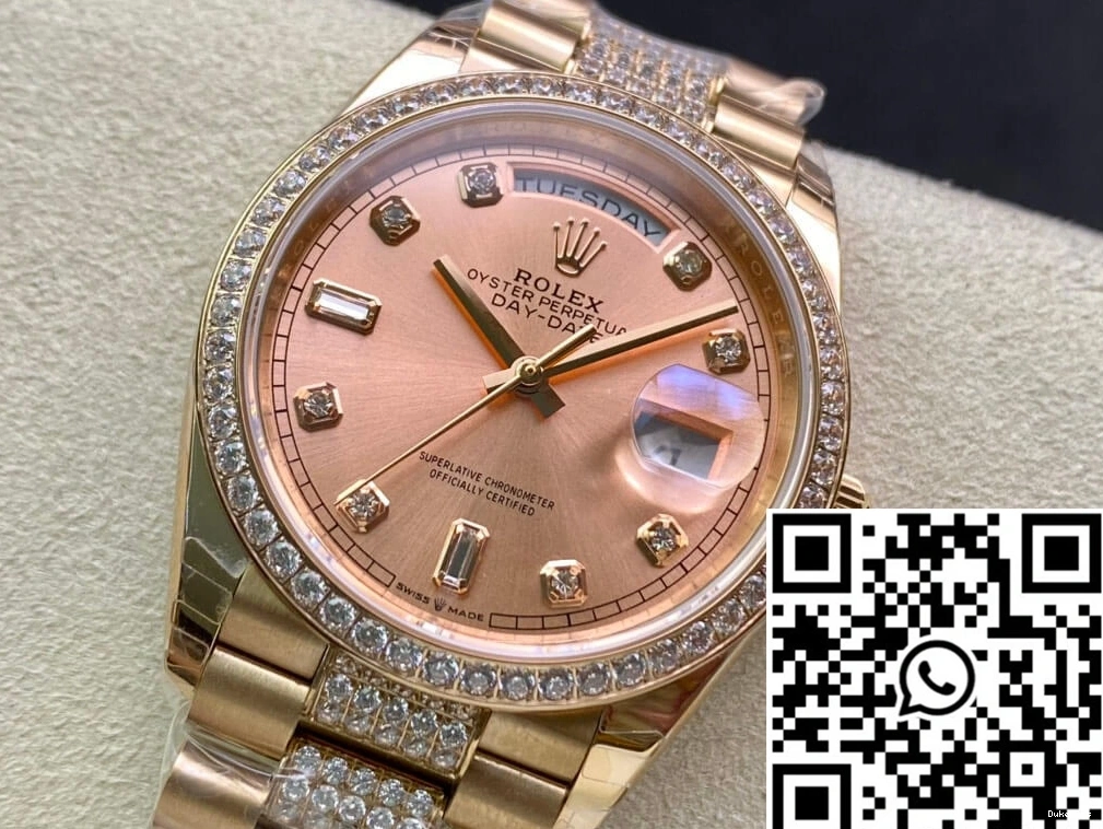 M128345RBR-0020 Gold EW Date Factory Rolex Day Rose 0414